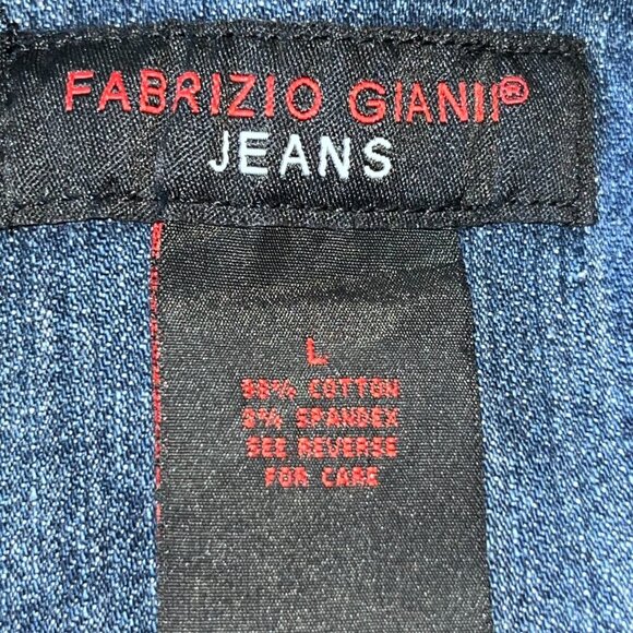 FABRIZIO GIANNI CLASSIC STRETCH DENIM JEAN JACKET  NEW WITH TAGS - Women's M/L - Picture 8 of 11